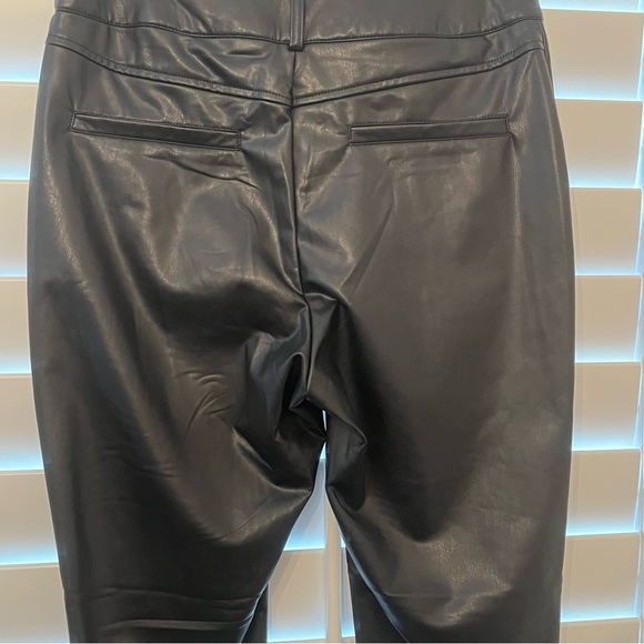 Jairo Zip Faux-Leather Leggings Sz. Large - Picture 2 of 14